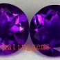 13.15CT PAIR STUNNING PIRPLE ROUND ZIRCON