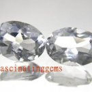 10.05CT PAIR BEAUTIFUL CHARMING WHITE OVAL ZIRCON