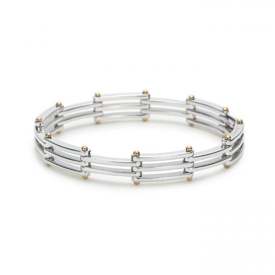 Unique 0.925 sterling silver bracelet bangle