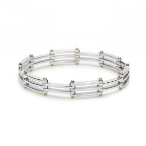 Unique 0.925 sterling silver bracelet bangle