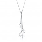 0.925 sterling silver and LOGO necklace and pendant