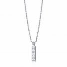 0.925 sterling silver and gemmy necklace and pendant
