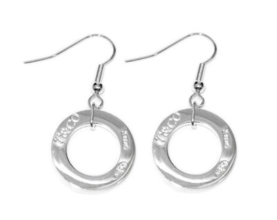Amazing Sterling new style 1837 circle square earrings