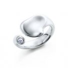 Beautiful Sterling new style coloured Angell ring