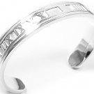 Beautiful Sterling new style broad Rome bracelet bangle