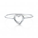 Beautiful Sterling heart bracelet bangle