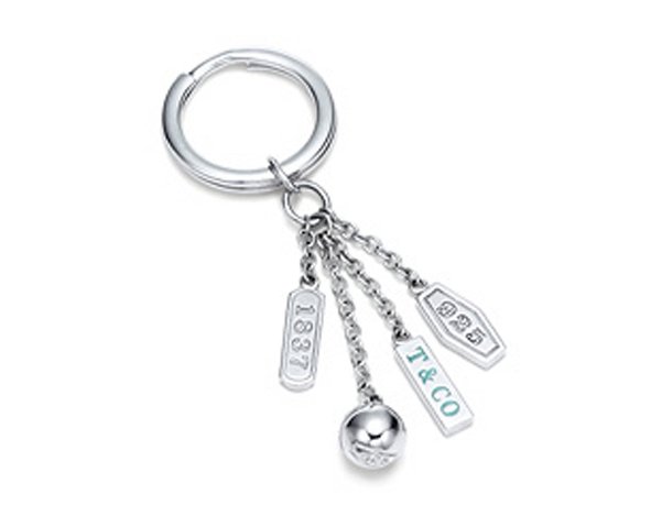 Beautiful Sterling silver Dabgling key button jewelry