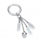 Beautiful Sterling silver Dabgling key button jewelry