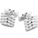 Beautiful Sterling silver Chain cuff button jewelry