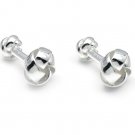 Beautiful Sterling silver cuff button jewelry