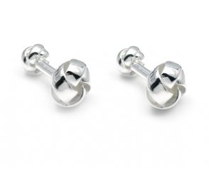 Beautiful Sterling silver cuff button jewelry