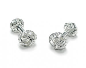 Beautiful Sterling silver cuff button jewelry