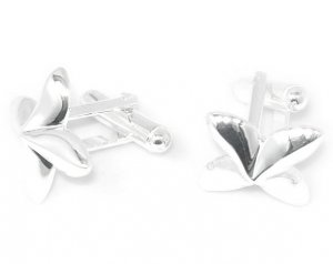 Beautiful Sterling silver cuff button jewelry