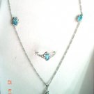 100% natural red garnet and sterling silver sets