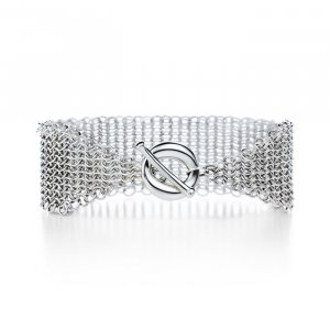 Beautiful 925 Sterling silver  meshy bracelet,new arrival!