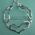 Beautiful 925 Sterling silver  heart bracelet,new arrival!