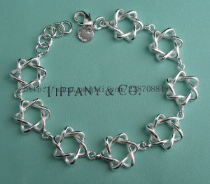Beautiful 925 Sterling silver  five star bracelet,new arrival!