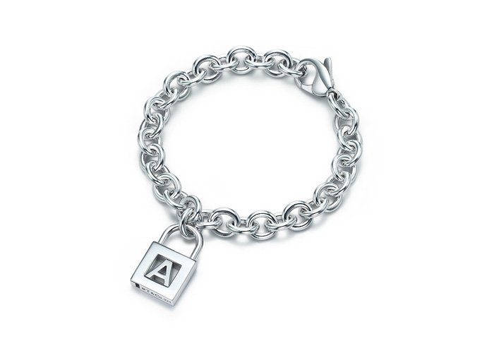 Beautiful 925 Sterling silver and Letter lock bracelet,new arrival!