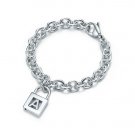 Beautiful 925 Sterling silver  and Letter  lock bracelet,new arrival!