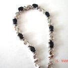 100% natural blue sapphire and sterling silver bracelet