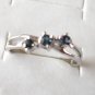 100% natural blue sapphire and sterling silver ring