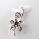 100% natural blue sapphire and sterling silver necklace pendan
