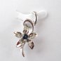 100% natural blue sapphire and sterling silver necklace pendan