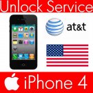Unlock Service Apple iPhone 4 AT&T ( ATT Factory Unlock ) Clean IMEI 2-7 days