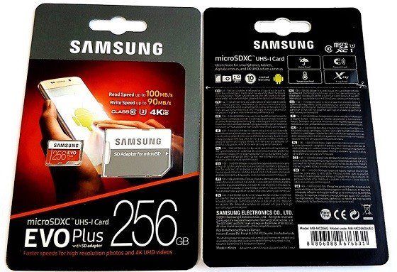 Карта памяти samsung 256gb evo plus