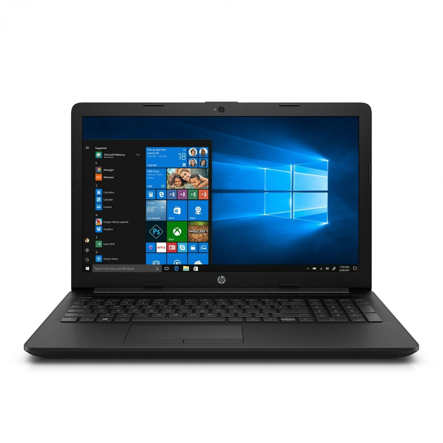 HP Notebook 15.6" AMD Ryzen 3 3.4GHz 1TB HDD 4GB RAM Bluetooth Windows 10 Black