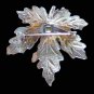 Maple Leaf Multi-Leaf Silver Tone Shiny Pin/Brooch