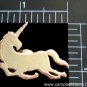 Unicorn Engraved Tack Pin~Brooch Gold Tone