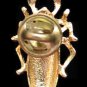 Enamel Beetle Crystal Eyes Tack Pin Egyptian Style MINT