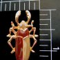 Enamel Beetle Crystal Eyes Tack Pin Egyptian Style MINT