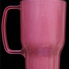 Travel Drink Mug 16oz Burgandy w/Black Cap Plastic NEW