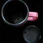 Travel Drink Mug 16oz Burgandy w/Black Cap Plastic NEW