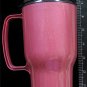 Travel Drink Mug 16oz Burgandy w/Black Cap Plastic NEW