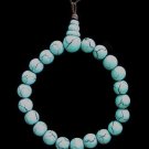 Faux Turguoise Bead Crackle Finish Stretch Bracelet MINT