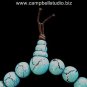 Faux Turguoise Bead Crackle Finish Stretch Bracelet MINT
