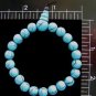 Faux Turguoise Bead Crackle Finish Stretch Bracelet MINT