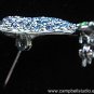 Monet Hummingbird Blue/Green/Purple Crystal Pin/Brooch in Mint Condition
