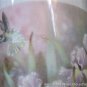 Hummingbird Iris Flower Ceramic Coffee Drink Mug 10oz Near Mint Condition