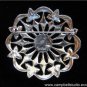 Monet Signed Art Deco Rhinestone & Enamel Brooch MINT