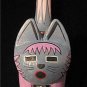 Aztec Painted Cat Figurine with Skeleton Fish DogTag NM