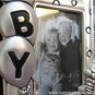 Frosted Pewter Colored Baby Multi-Photo Pic Frame Near Mint