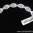 Silver Plated Filagree Eliptical MultiLink Bracelet NEW