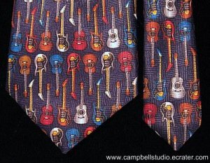 Multi-Guitar Neck Tie by Addiction Acoustic & Electric