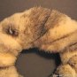 Rabbit Fur Wreath Lodge/Home/Den Cream/Blk/Grey Stripe