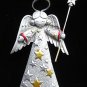 Angel Frosted Pewter by JJ Aurora Borealis Pin/Brooch Mint