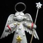 Angel Frosted Pewter by JJ Aurora Borealis Pin/Brooch Mint